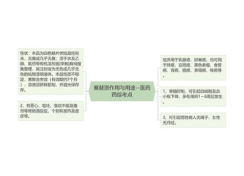 塞替派作用与用途--医药药综考点