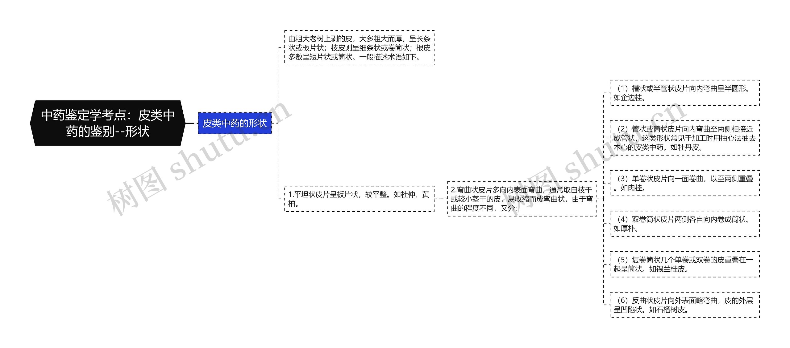 中药鉴定学考点:皮类中药的鉴别--形状 中药鉴定学考点:皮类中药的鉴别--形状