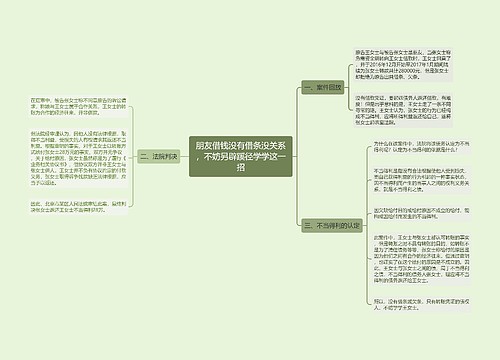 朋友借钱没有借条没关系，不妨另辟蹊径学学这一招