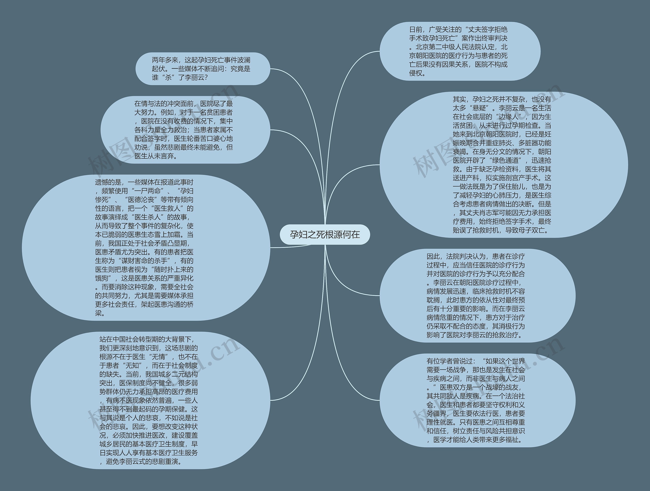 孕妇之死根源何在思维导图