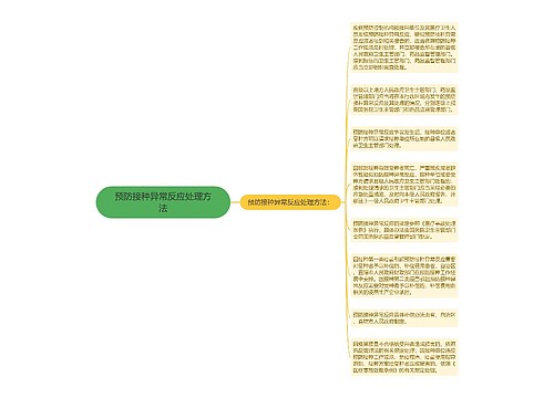 预防接种异常反应处理方法