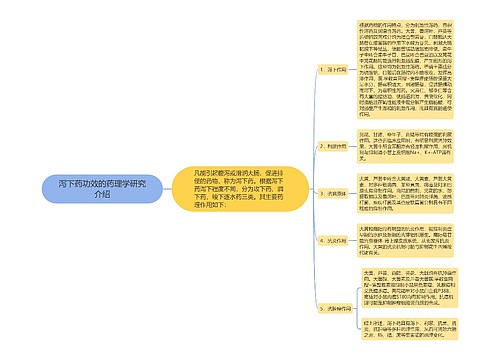 泻下药功效的药理学研究介绍