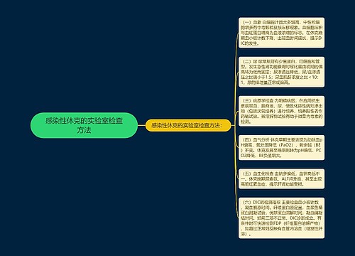 感染性休克的实验室检查方法