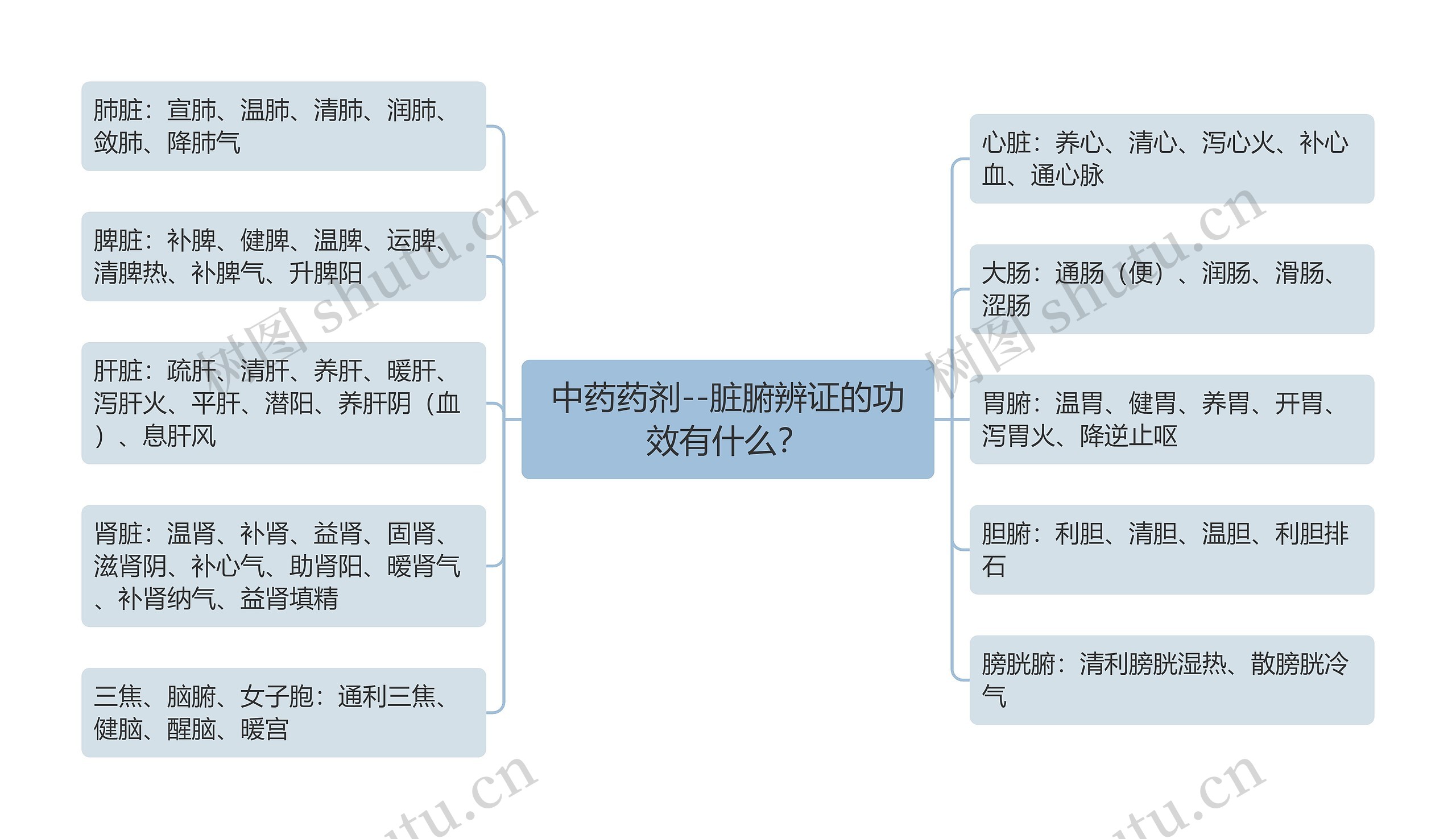 中药药剂--脏腑辨证的功效有什么？