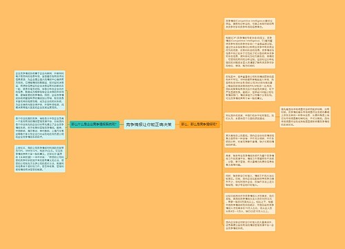 竞争情报让你能正确决策 