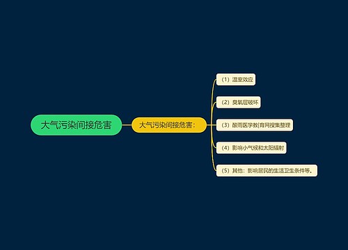 大气污染间接危害