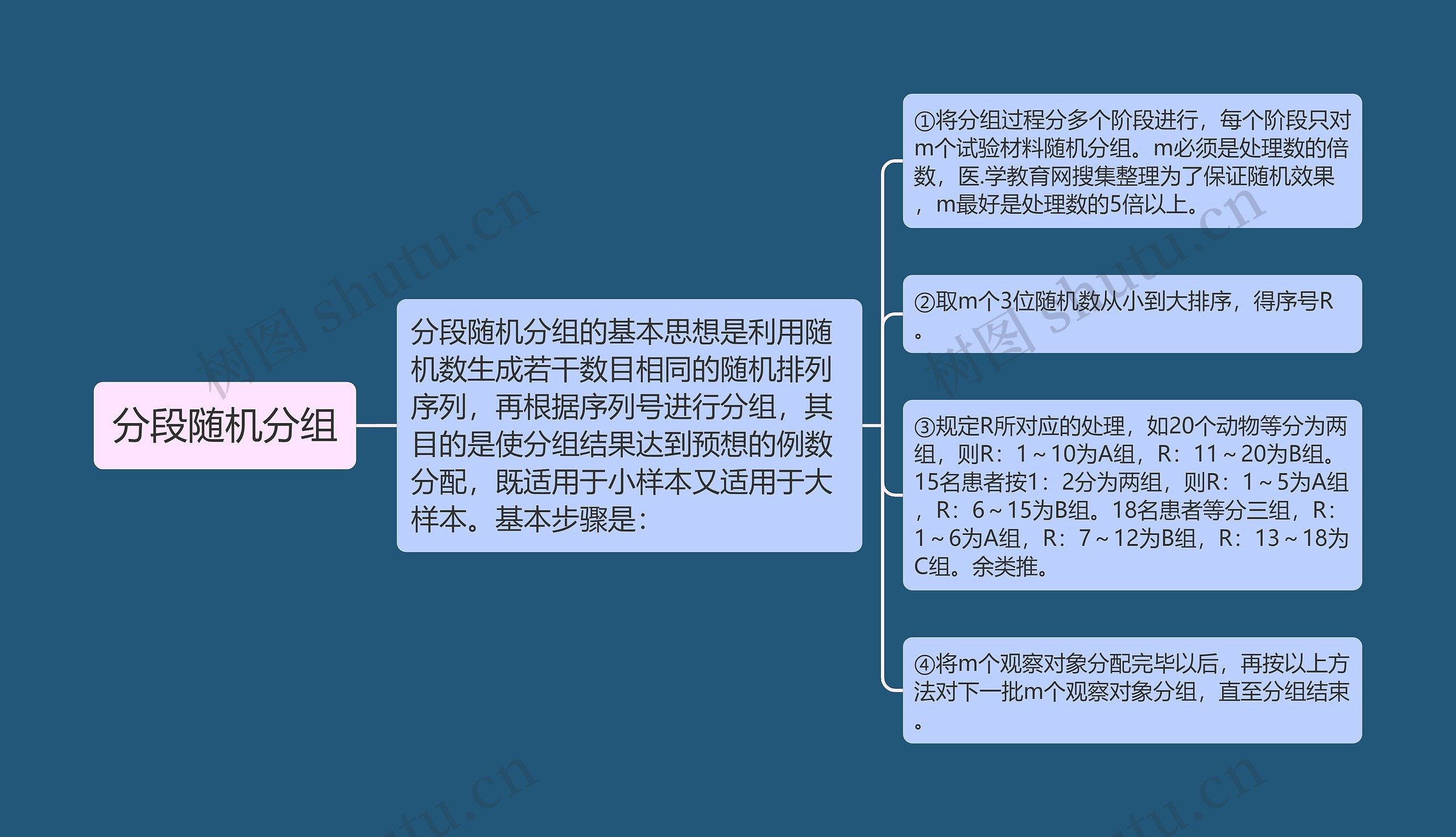 分段随机分组思维导图