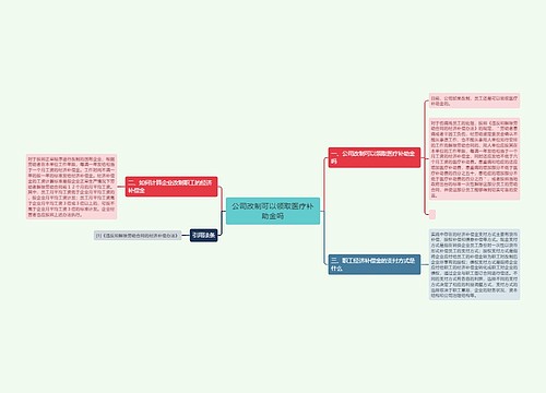 公司改制可以领取医疗补助金吗