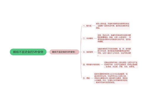 睡前不宜进食的5种食物