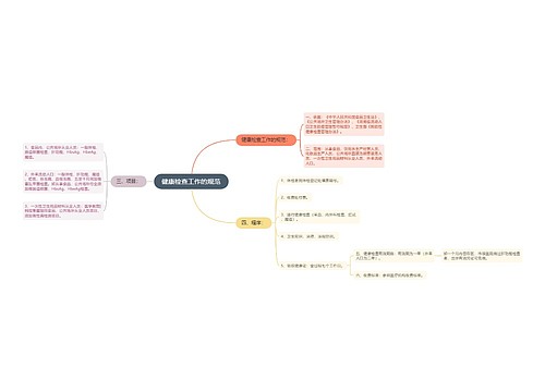 健康检查工作的规范