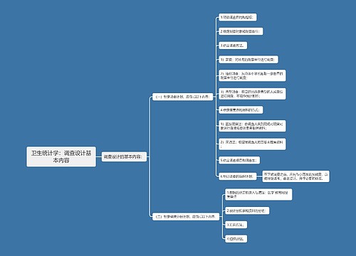 卫生统计学：调查设计基本内容