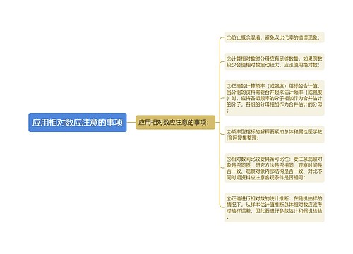 应用相对数应注意的事项