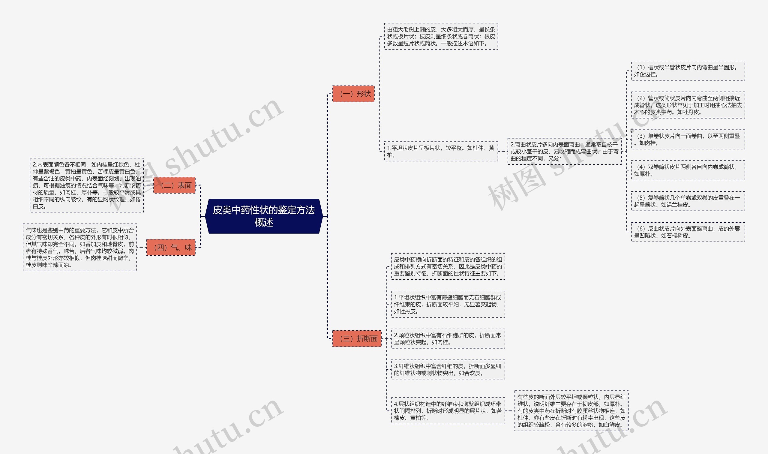 皮类中药性状的鉴定方法概述 皮类中药性状的鉴定方法概述