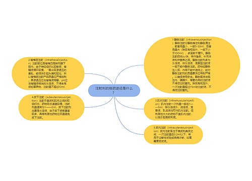 注射剂的给药途径是什么？