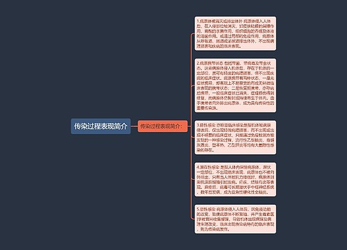 传染过程表现简介