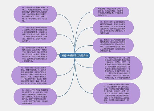 推荐9种提高记忆力的食物