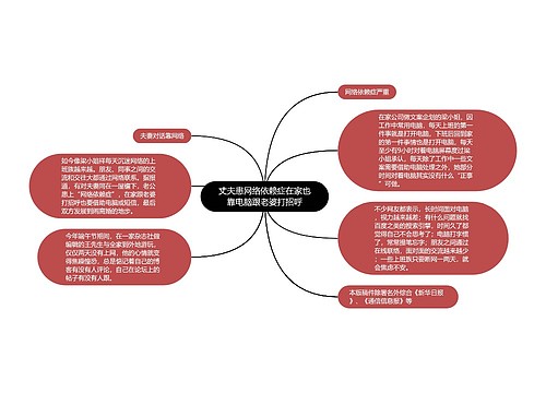 丈夫患网络依赖症在家也靠电脑跟老婆打招呼