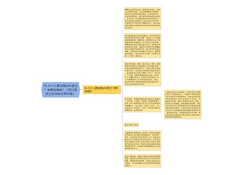 96.为什么要发展全科医生？有哪些措施？《深化医药卫生体制改革问答》