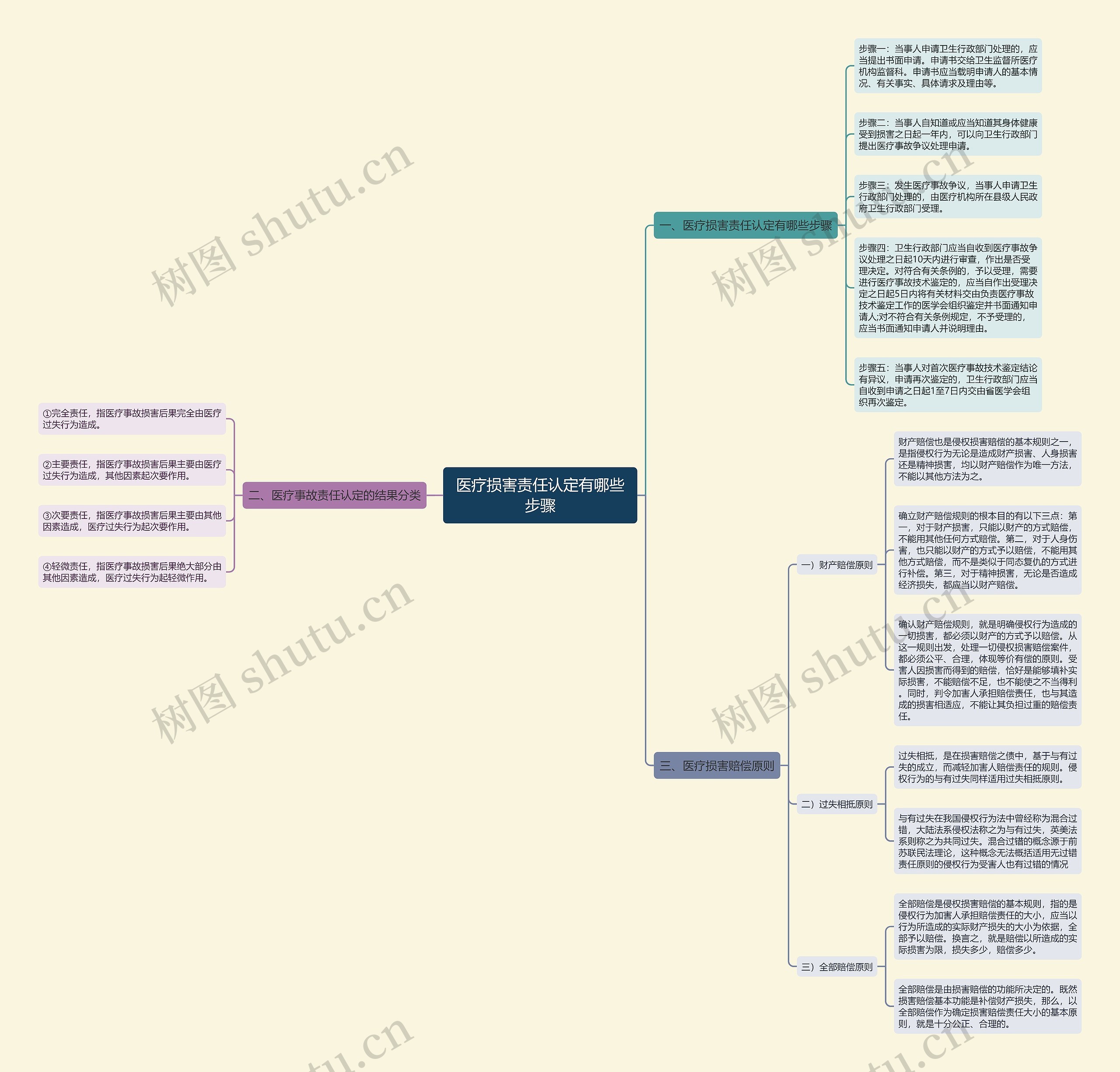医疗损害责任认定有哪些步骤思维导图