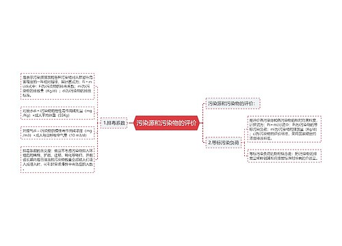 污染源和污染物的评价