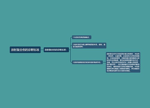 放射复合伤的诊断标准