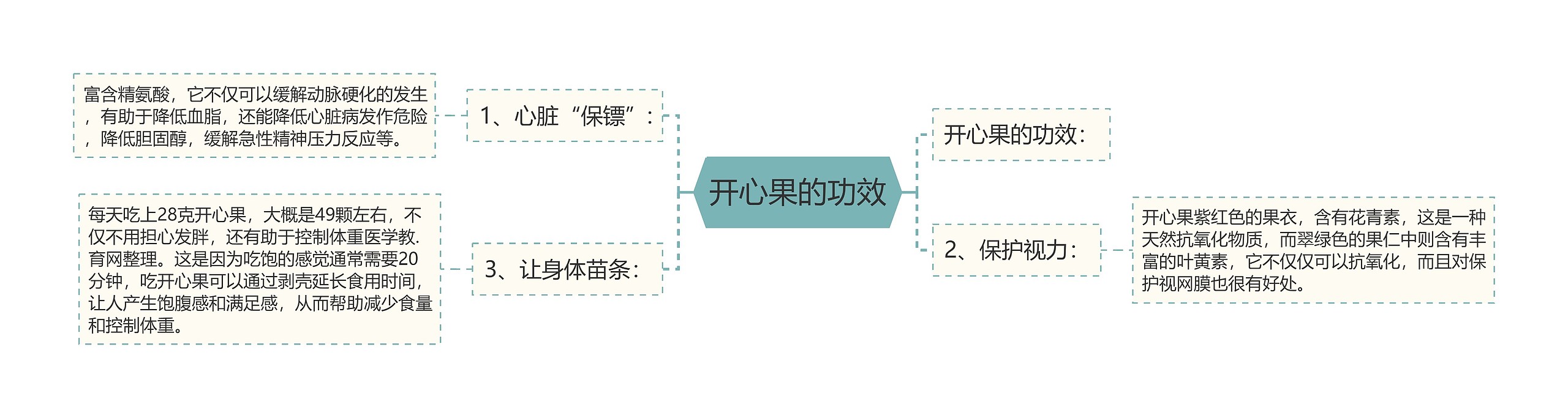 开心果的功效思维导图