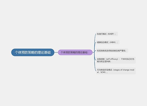 个体预防策略的理论基础