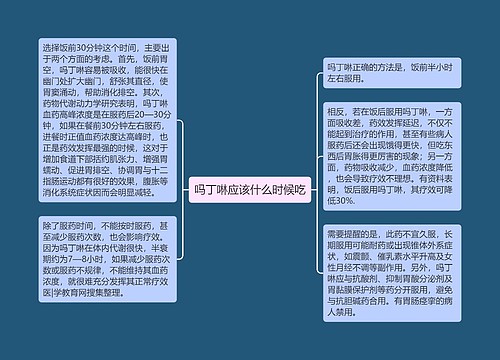 吗丁啉应该什么时候吃