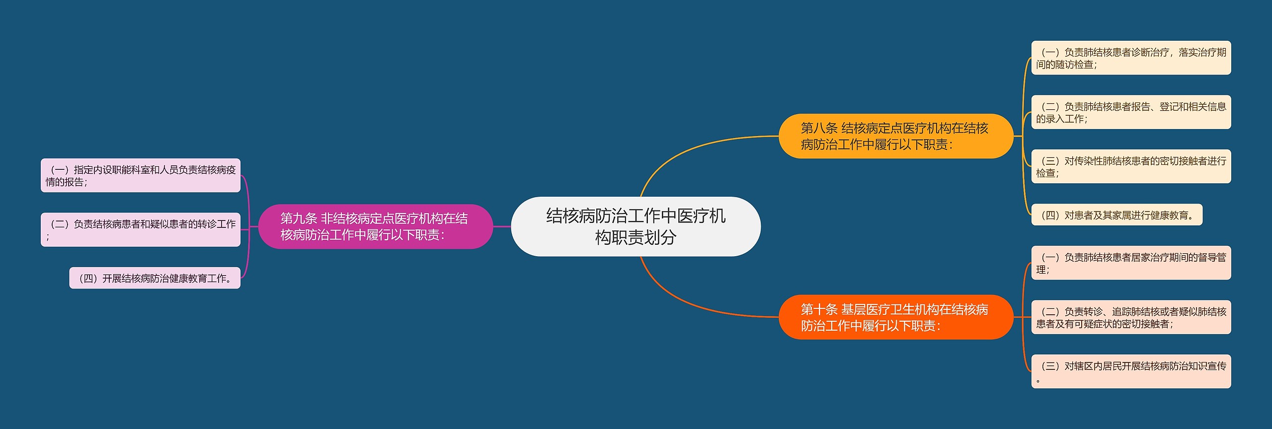 结核病防治工作中医疗机构职责划分