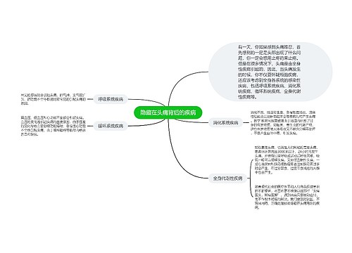 隐藏在头痛背后的疾病