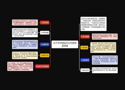 九个坏习惯竟可让你身体更健康