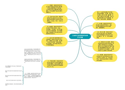 公益性行业科研项目经费开支范围