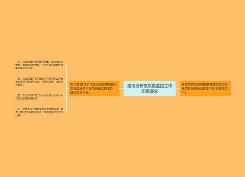 血液透析室质量监控工作职责要求