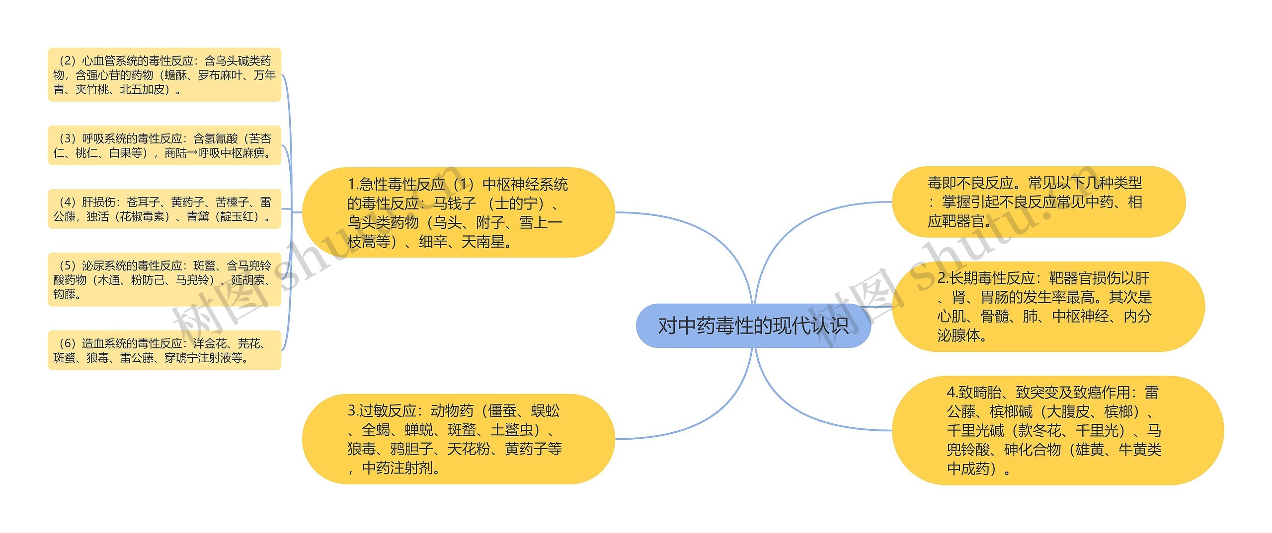 对中药毒性的现代认识思维导图