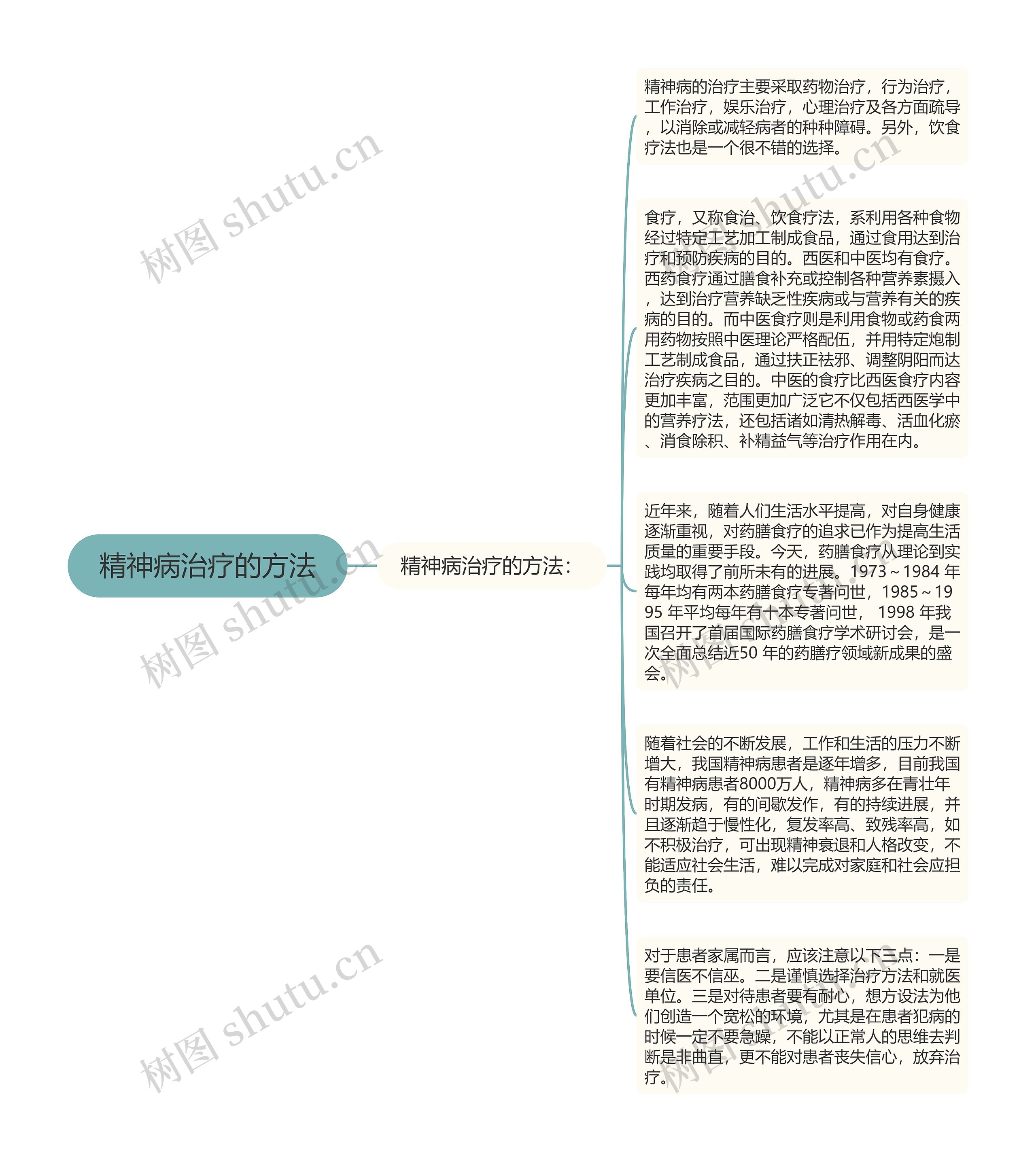 精神病治疗的方法思维导图