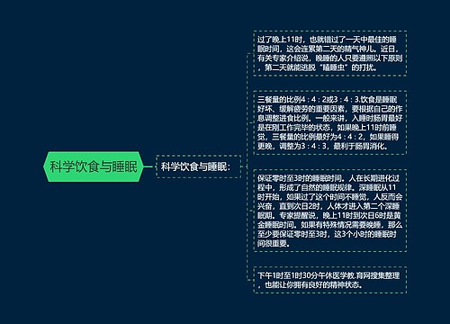 科学饮食与睡眠