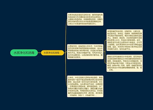 水质净化和消毒