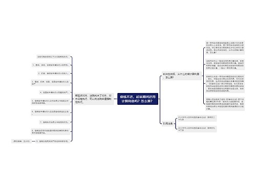 借钱不还，起诉期间还用计算利息吗？怎么算？