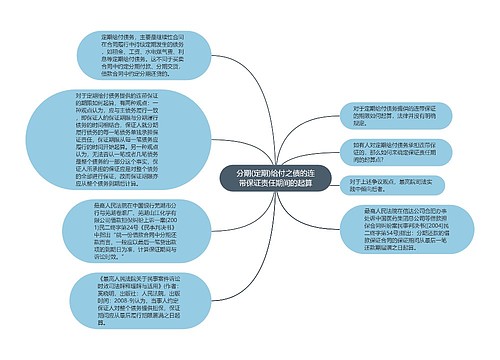 分期(定期)给付之债的连带保证责任期间的起算