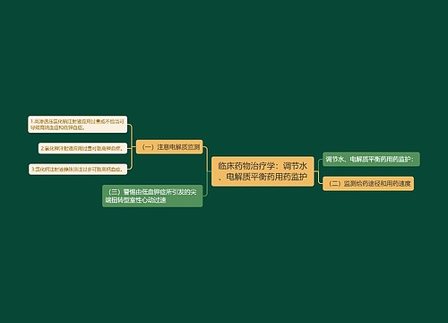 临床药物治疗学：调节水、电解质平衡药用药监护