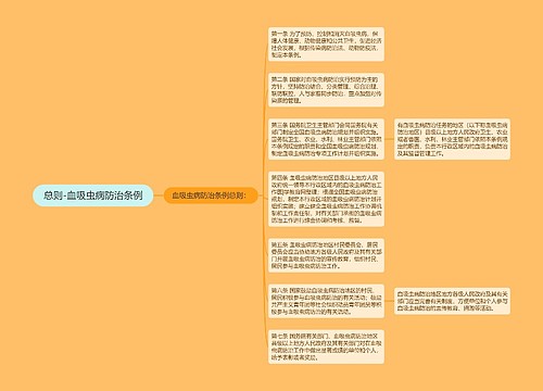 总则-血吸虫病防治条例