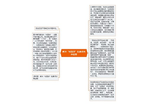 解决“校园贷”乱象须有序监管