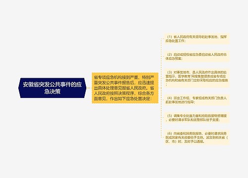 安徽省突发公共事件的应急决策