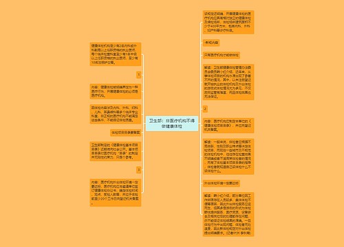 卫生部：非医疗机构不得做健康体检