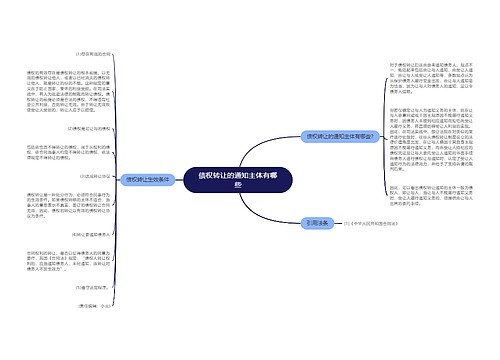 债权转让的通知主体有哪些