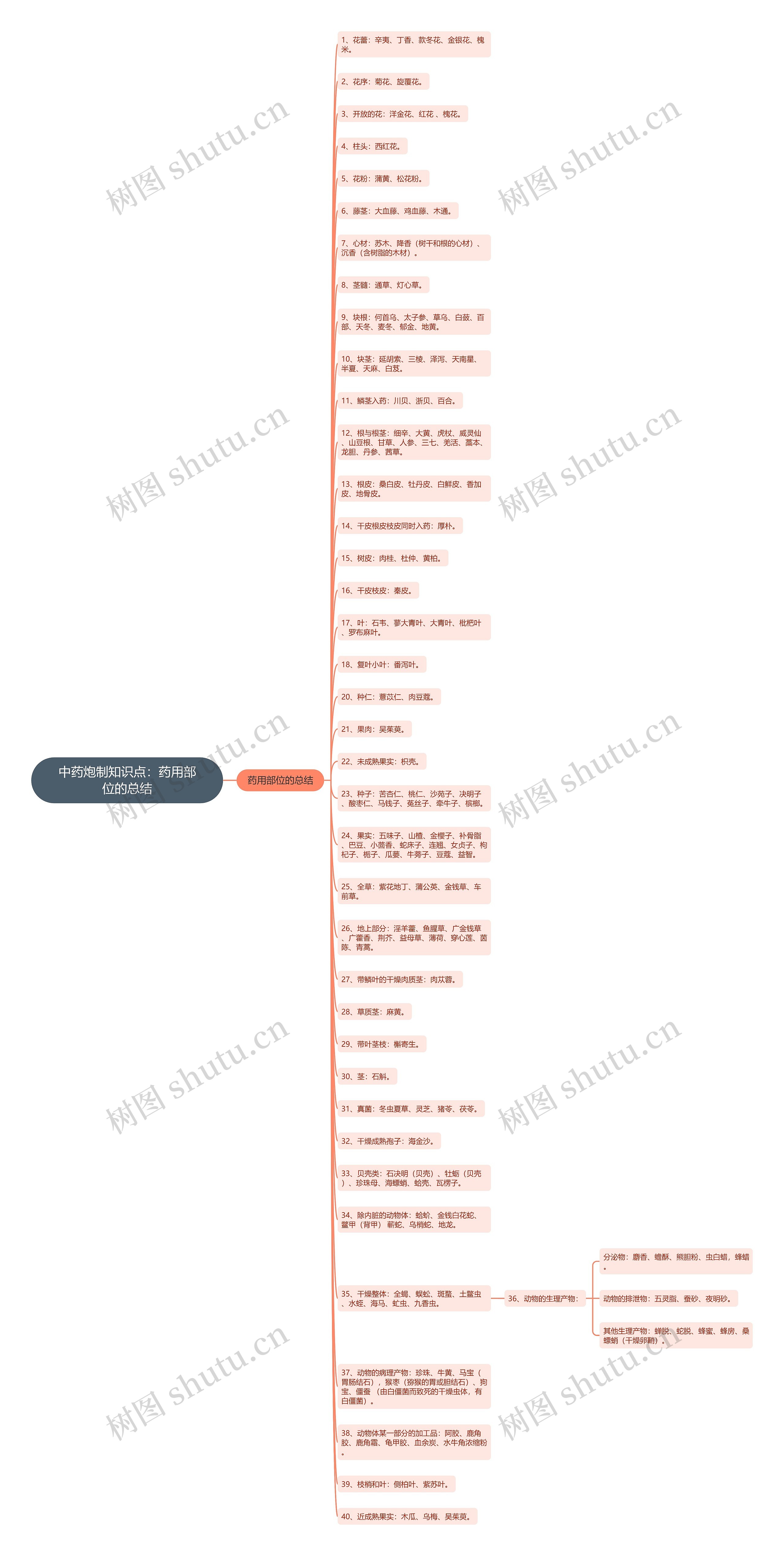 中药炮制知识点:药用部位的总结 中药炮制知识点:药用部位的总结