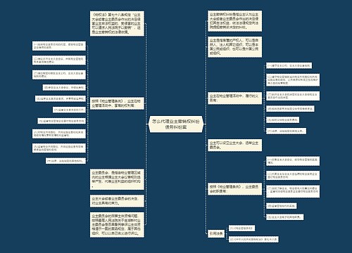 怎么代理业主撤销权纠纷债务纠纷案