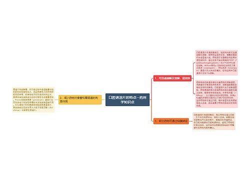 口腔速溶片的特点--药剂学知识点