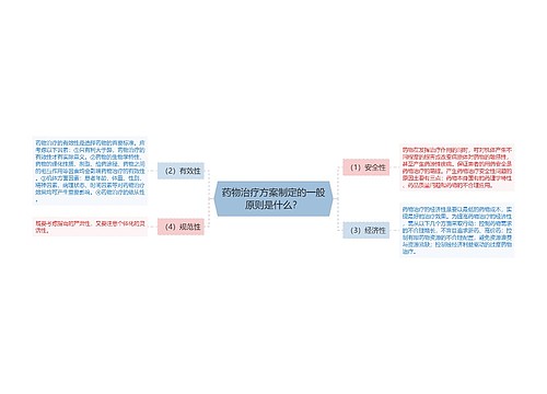 药物治疗方案制定的一般原则是什么？