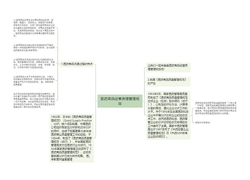 医药商品经营质理管理规定